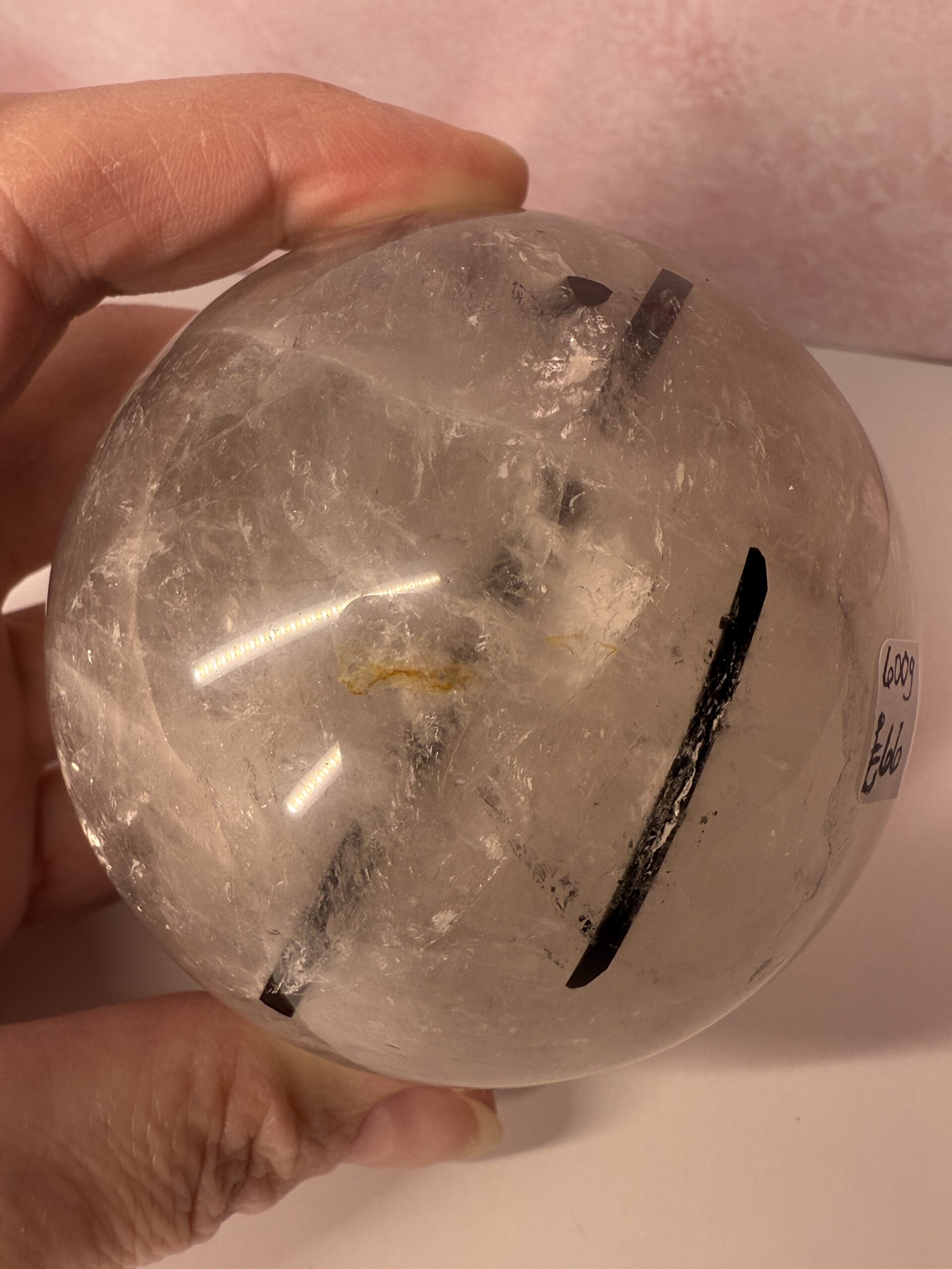 Tourmaline in Quartz Sphere - Image 2