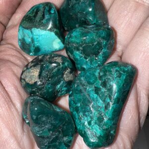 Polished Dioptase Freeform (Tumble) Stone