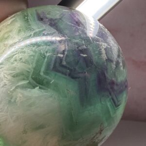 Feather Fluorite Sphere