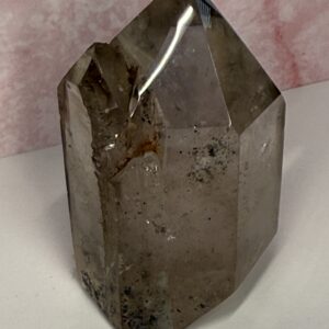 Natural Polished Smoky Quartz Tower