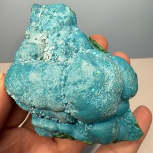 Chrysocolla on Malachite Specimen