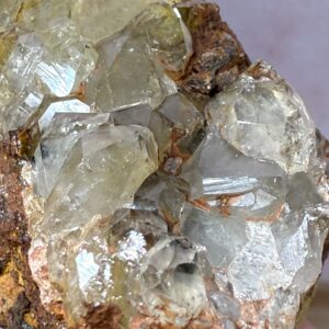 UK- Smoky Quartz on Limonite Specimen