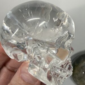 High Quality Clear Quartz Skull Carving