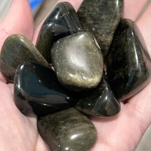 Gold Sheen Obsidian Tumble Stone