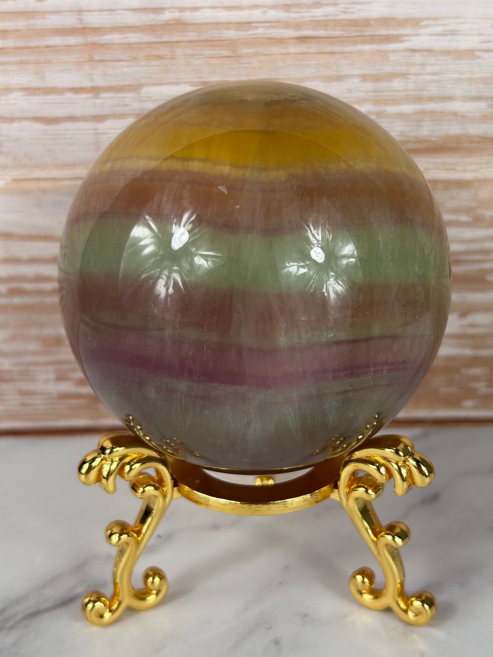 Large Candy Fluorite Sphere - Image 2