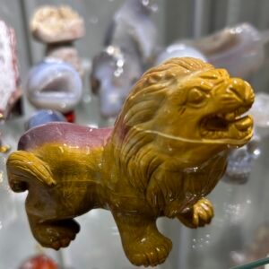 Mookaite Jasper Lion Carving