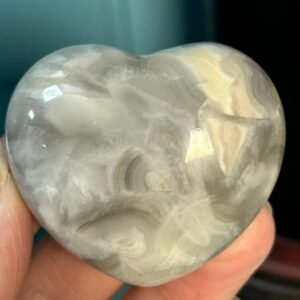 Agate Puffy Heart