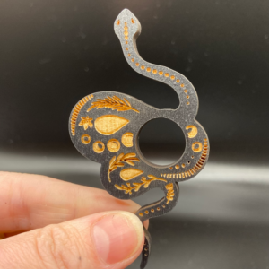 Wooden snake mini sphere stand