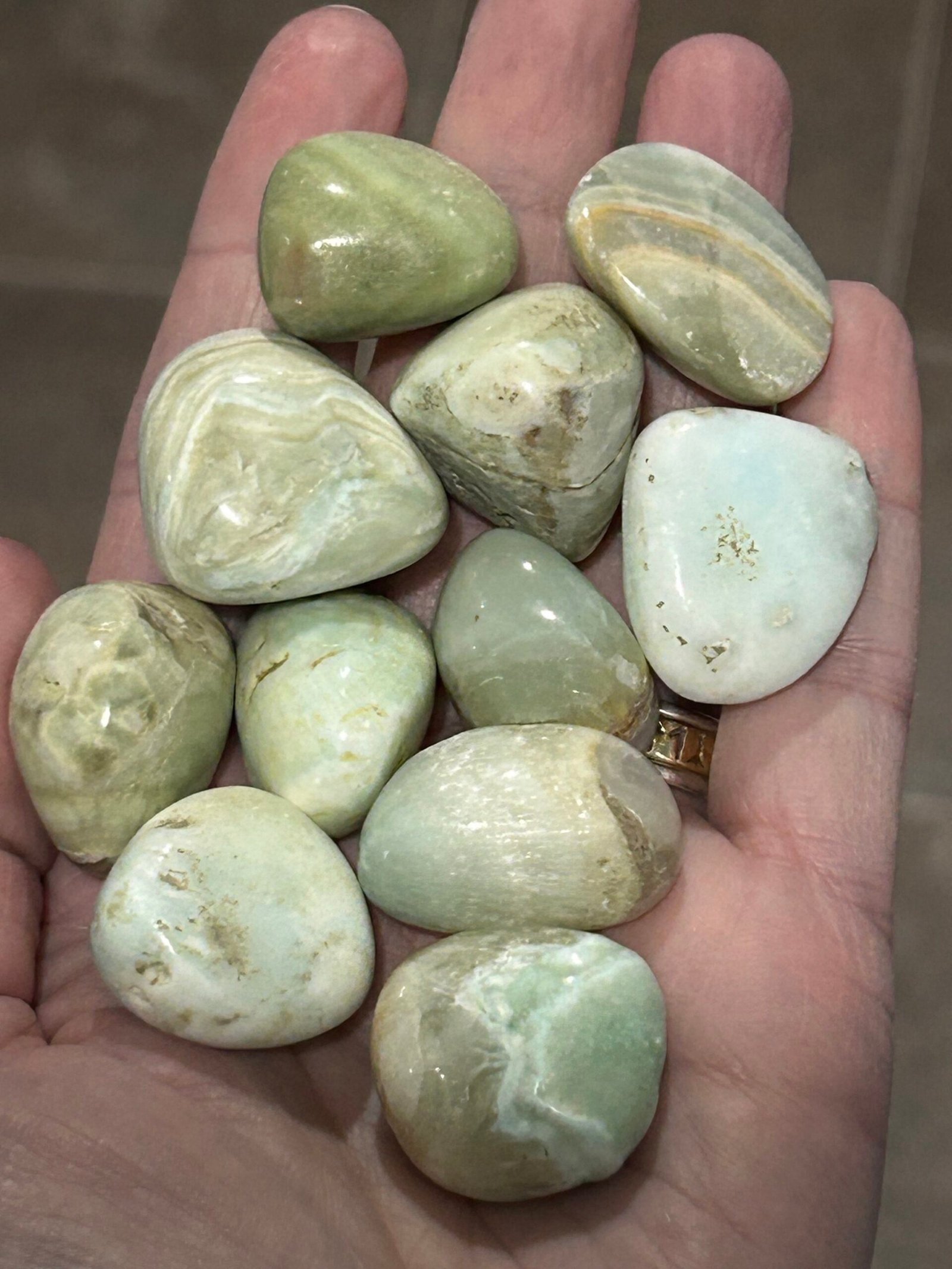 Hemimorphite Tumble Stone