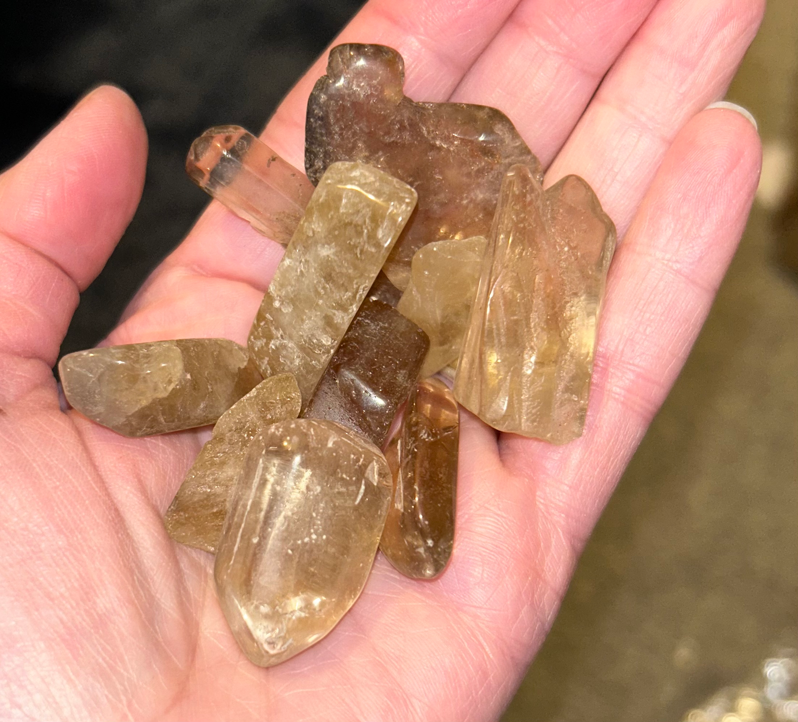 Natural Brazilian Citrine Tumble Stone