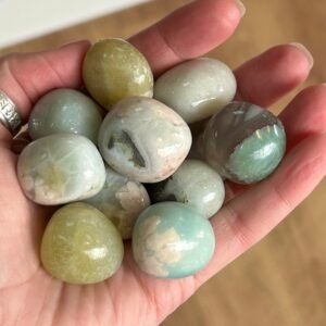 Blue Flower Agate Tumble