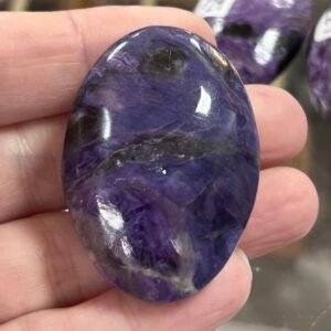 Charoite Palm Stone