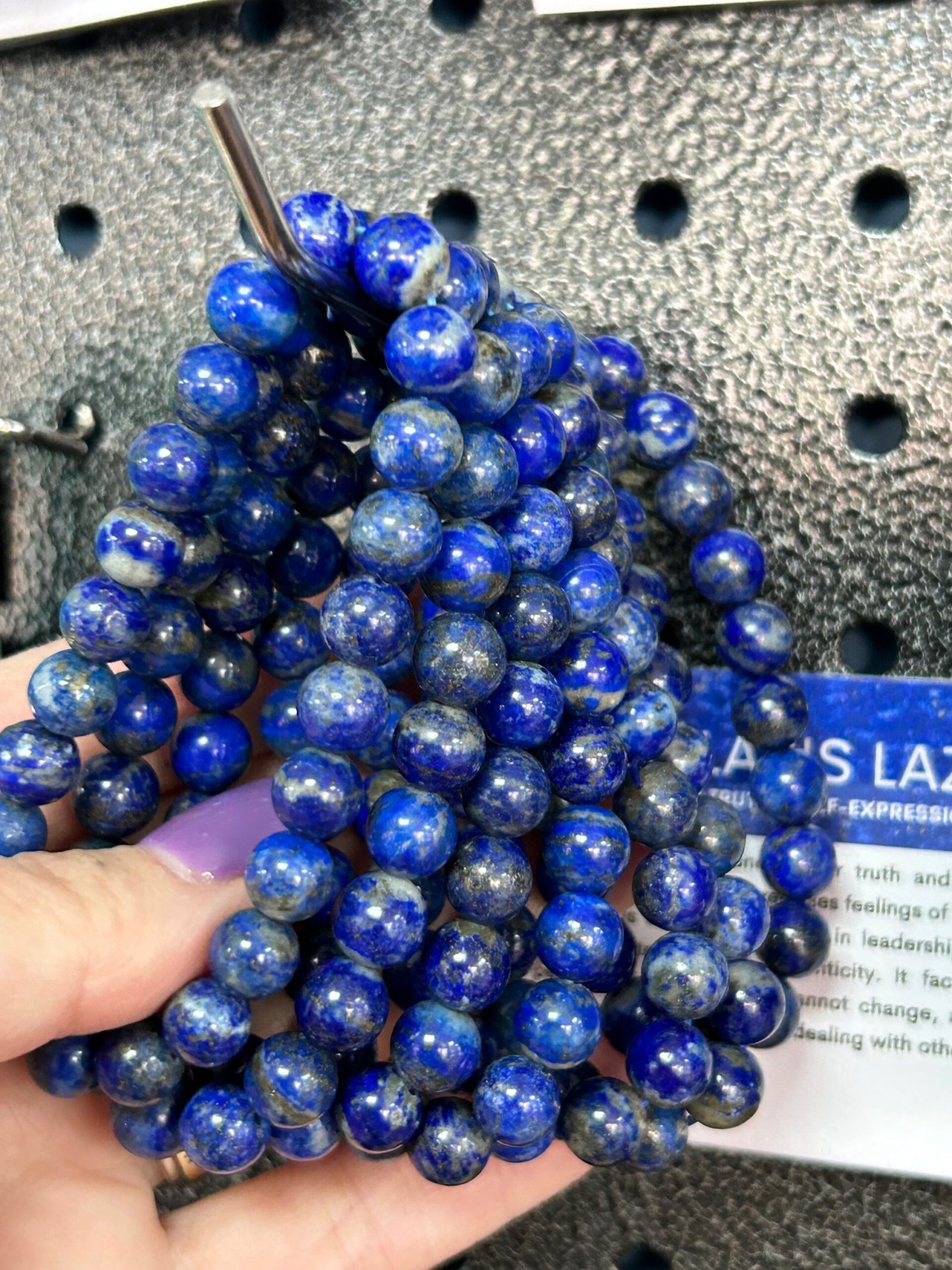 Lapis Lazuli Bead Bracelet - Image 2