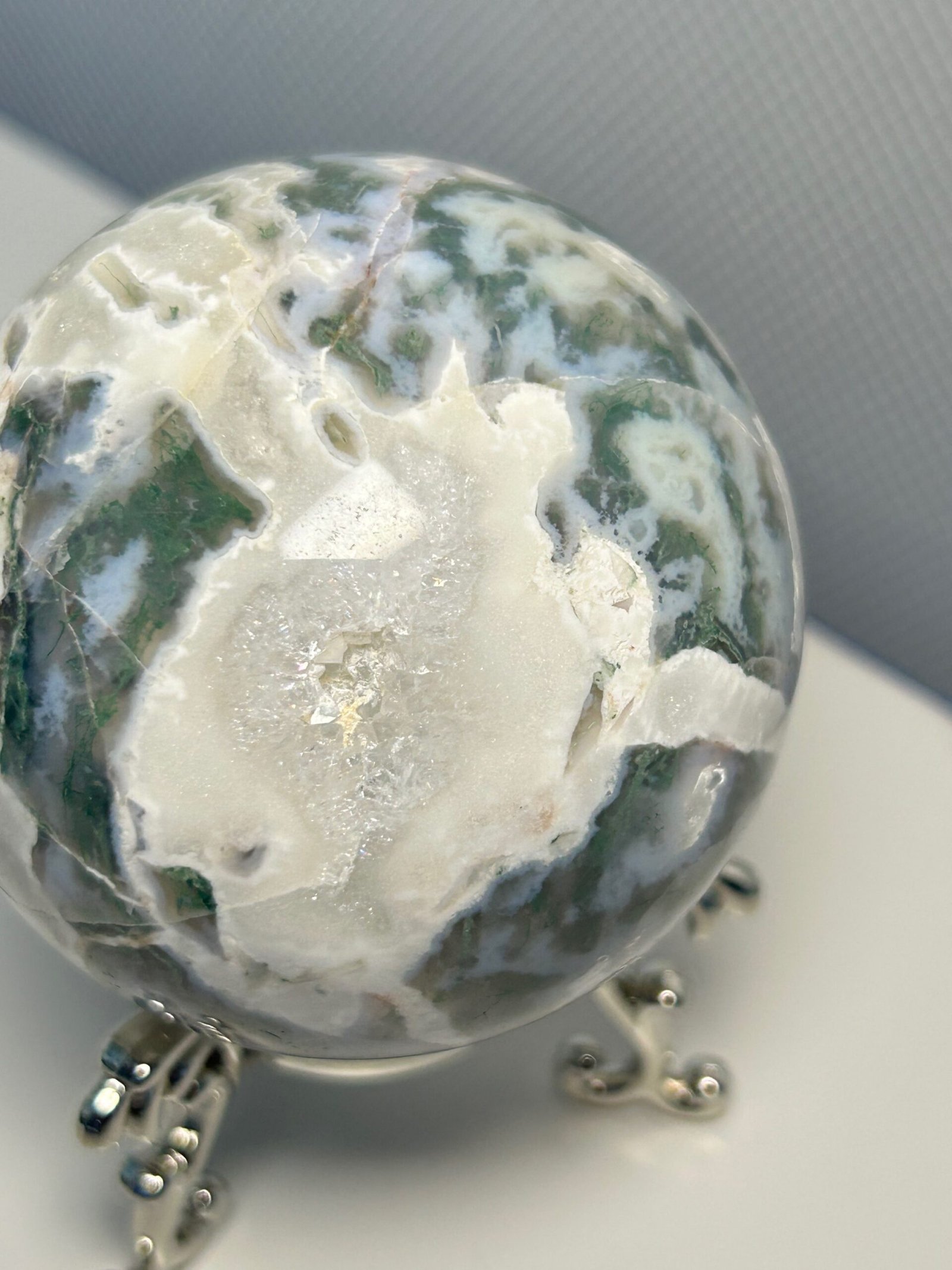 Moss Agate Sphere - Image 3