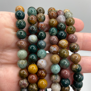 Ocean Jasper Bead Bracelet