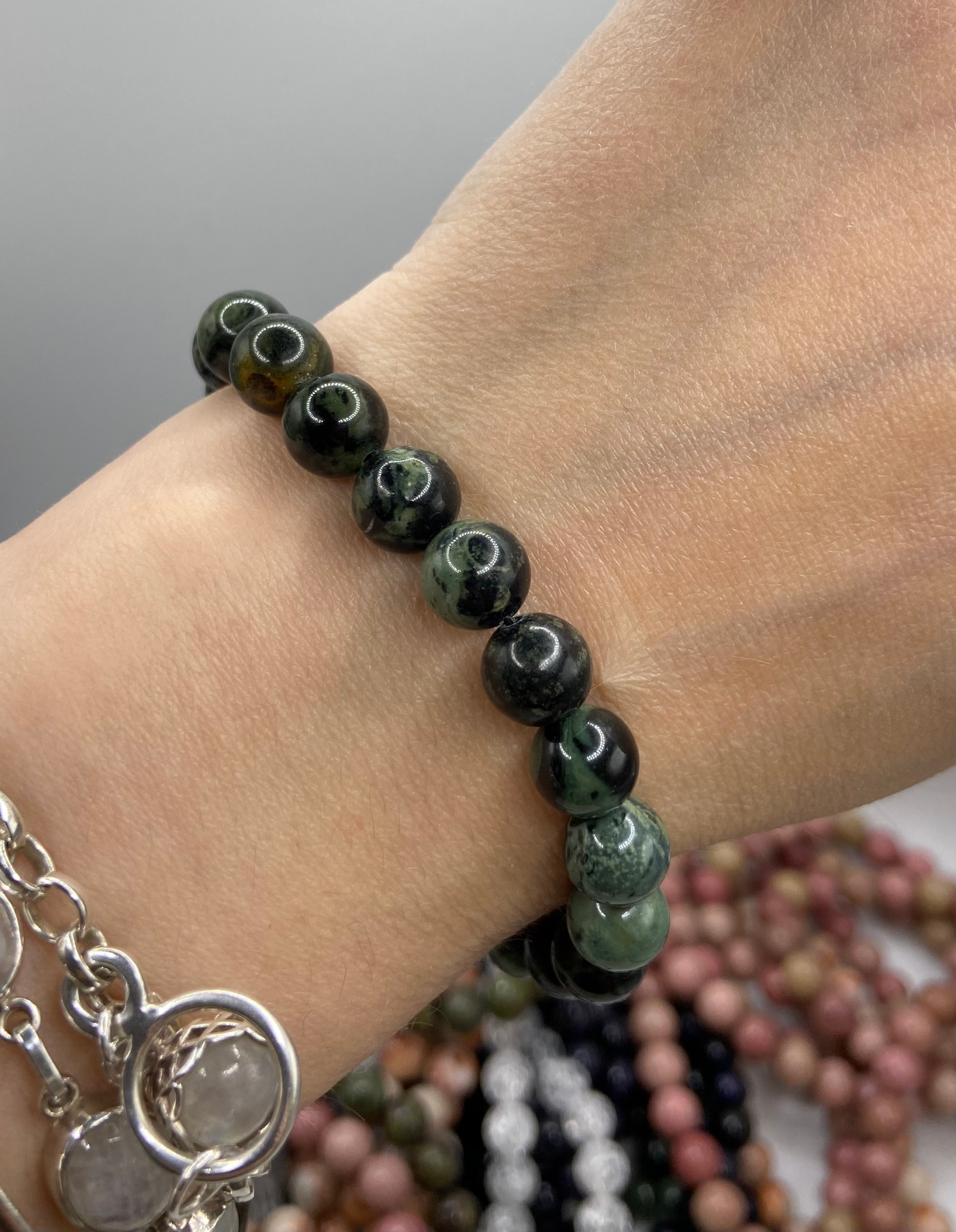 Kambaba Jasper Bead Bracelet - Image 2