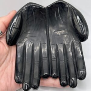 Black Obsidian Hands Bowl
