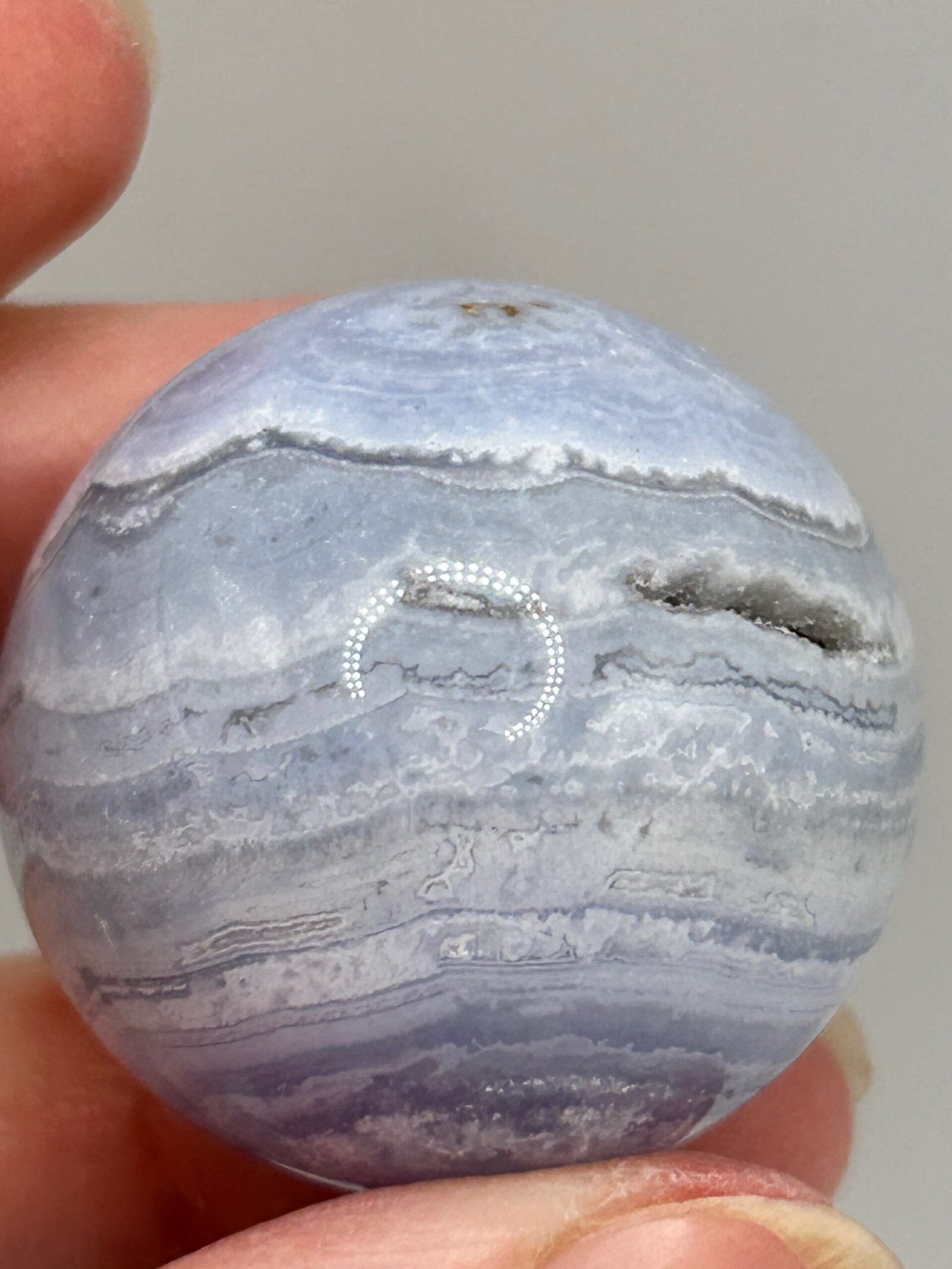 Blue Lace Agate Sphere - Image 11