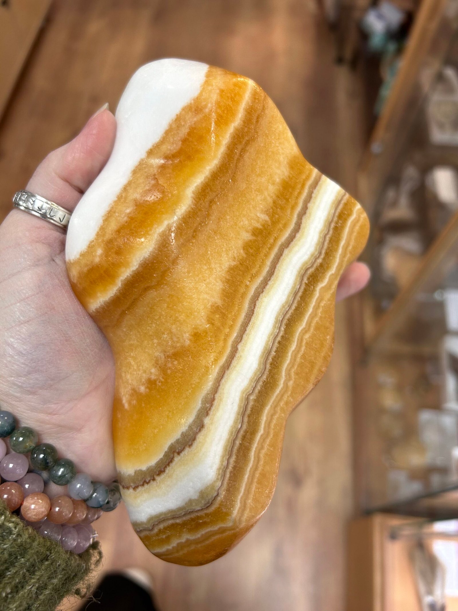 Orange Calcite Bowl - Image 3