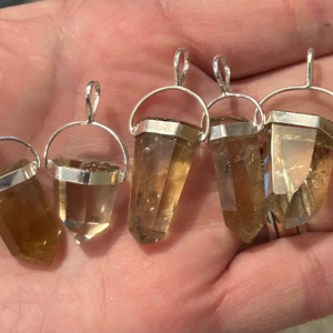 Natural Smoky Citrine Sterling Silver Pendant