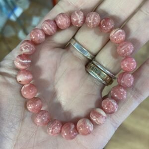 Rhodochrosite 8mm Bead Bracelet