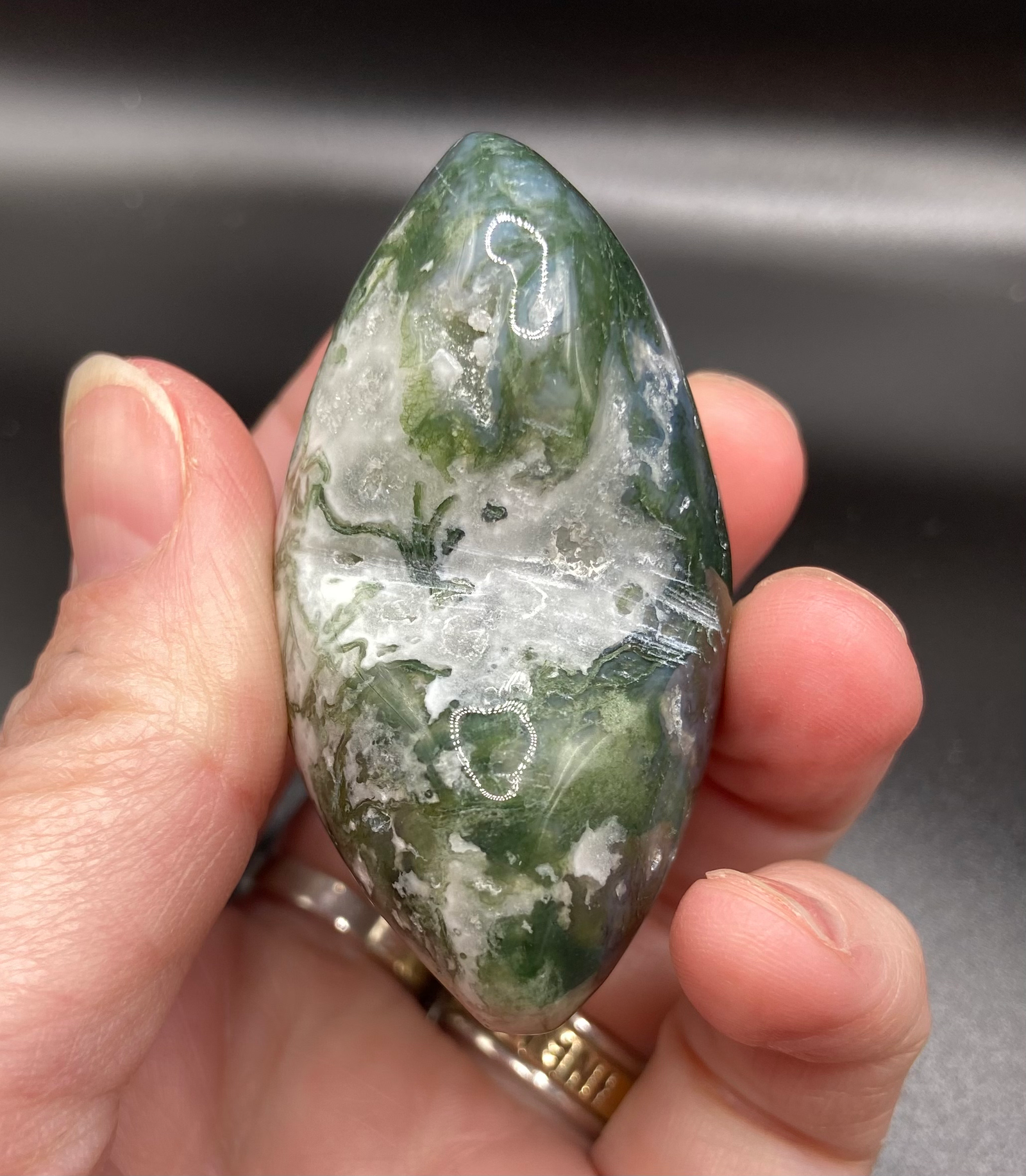 Moss Agate Heart - Image 4