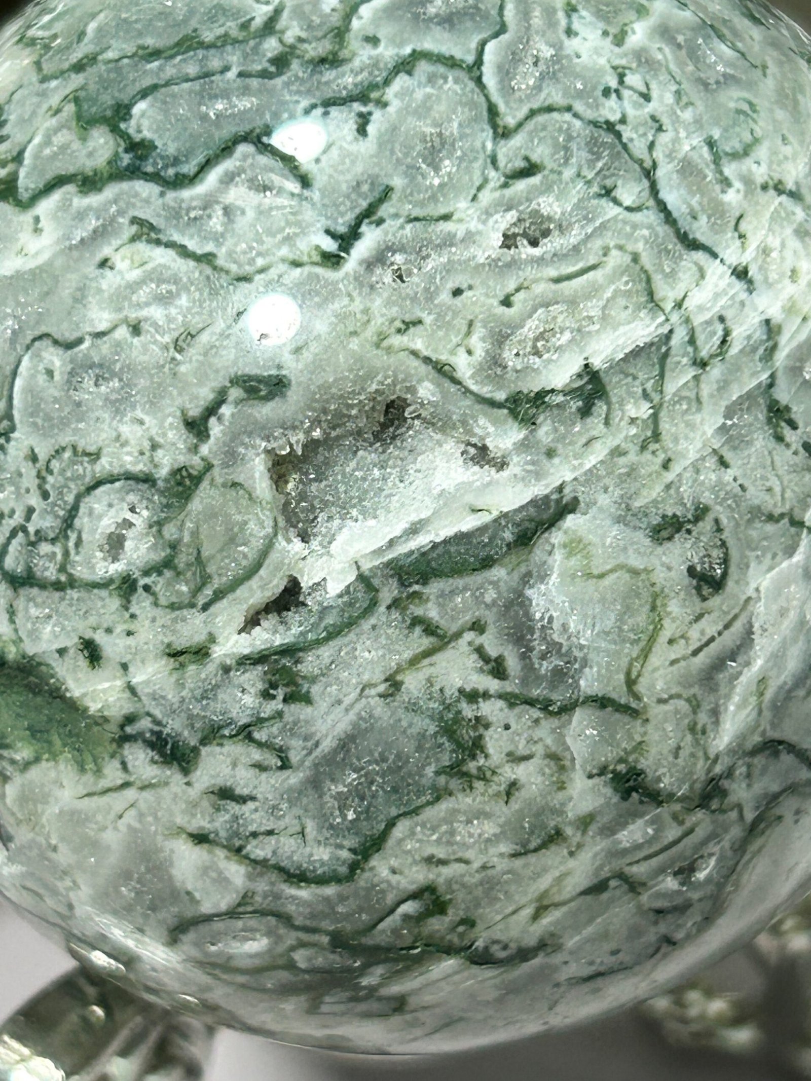 Moss Agate Sphere - Image 4