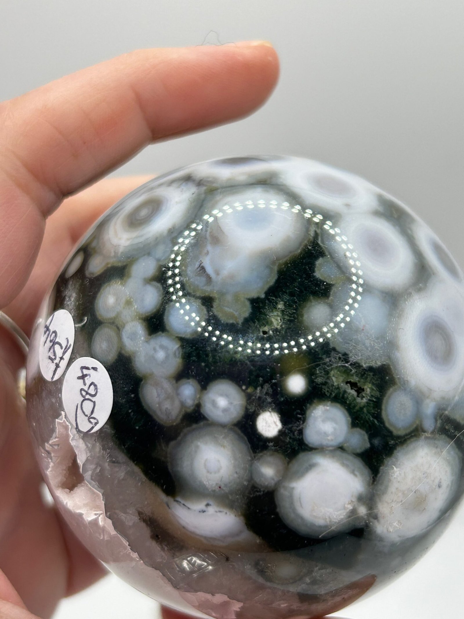 8th Vein Ocean Jasper Sphere - Image 5