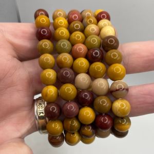Mookaite Jasper Bead Bracelet