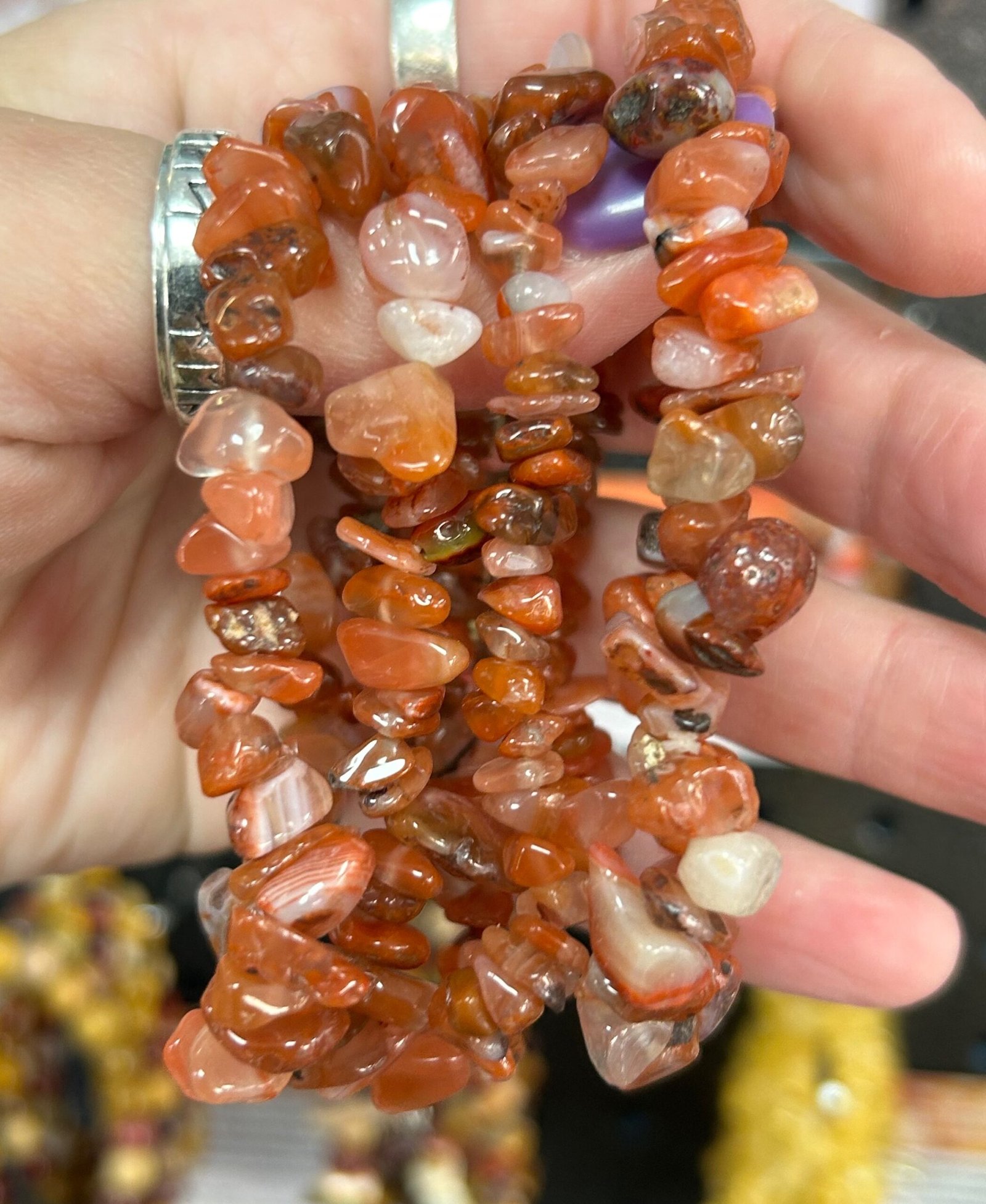 Red Aventurine Chipstone Bracelet - Image 2