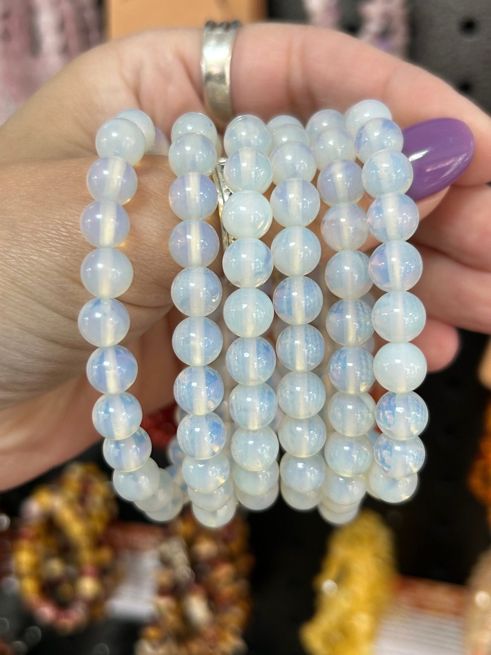 Opalite Bead Bracelet