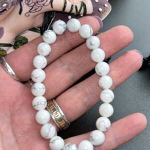Howlite Bead Bracelet