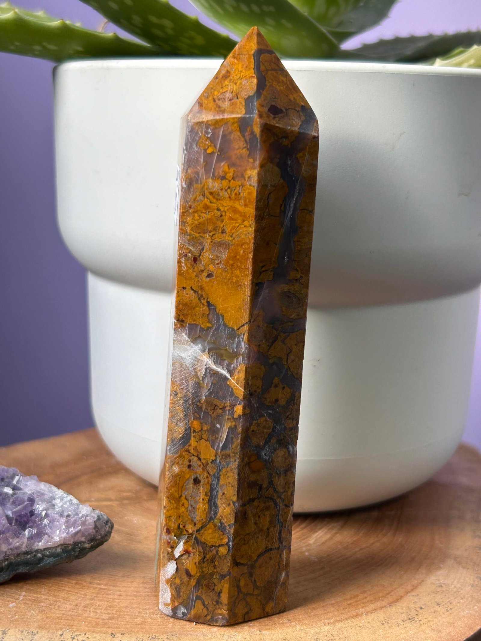Breccaited Jasper in Agate Tower - Image 2