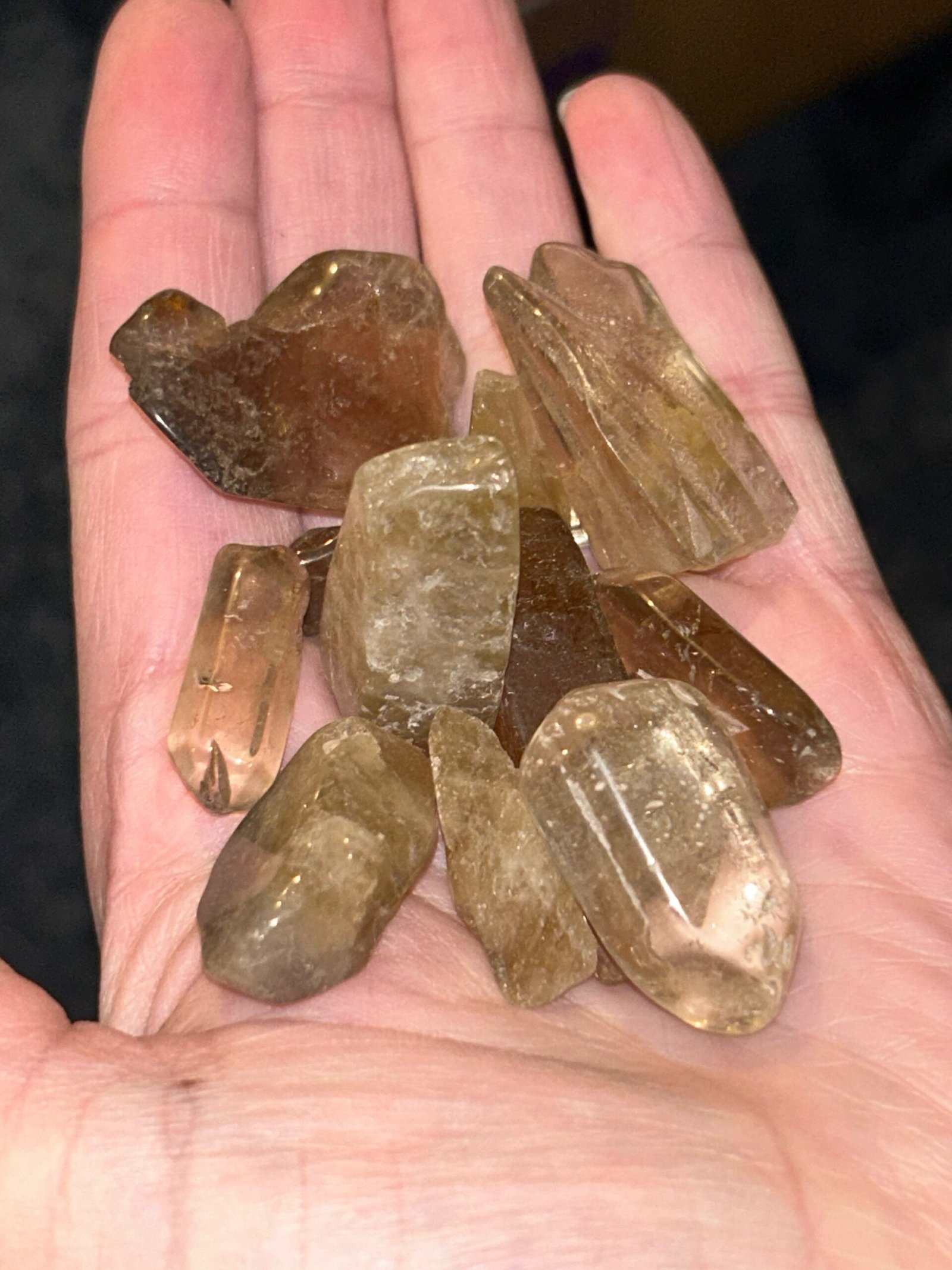Natural Brazilian Citrine Tumble Stone - Image 2