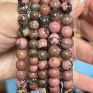 Rhodonite Bead Bracelet