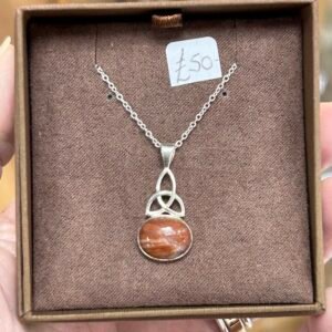 Scottish Lewisian Gneiss Triquetra Pendant