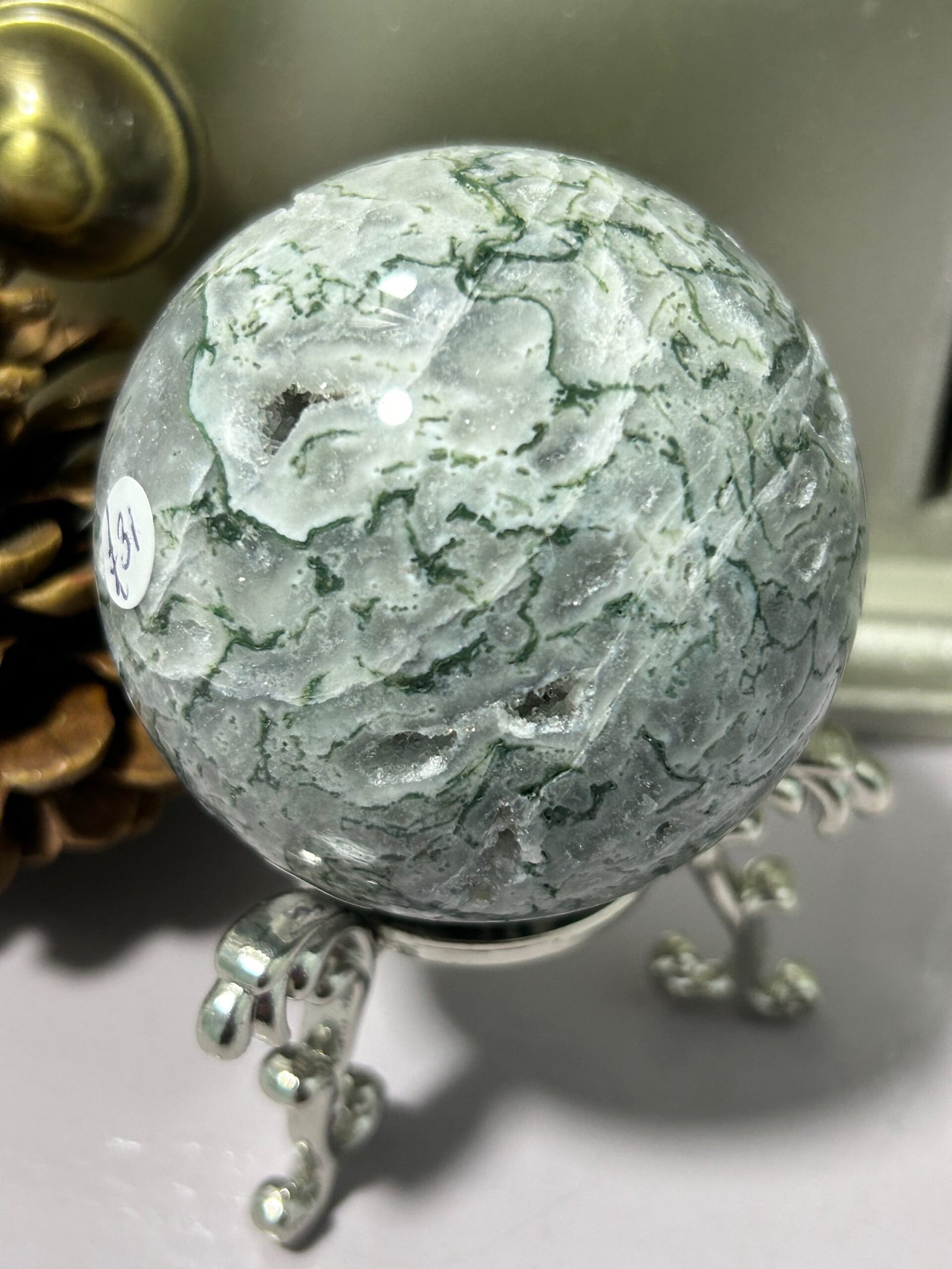 Moss Agate Sphere