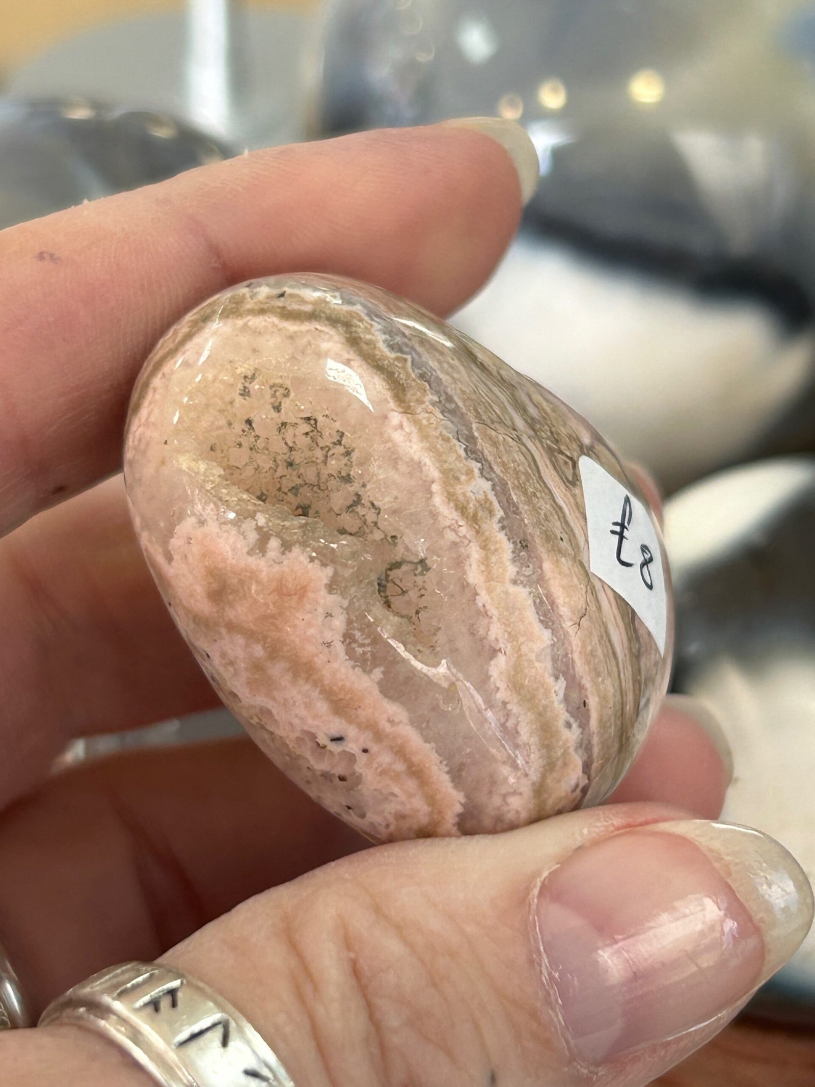 Rhodochrosite Puffy Heart - Image 3