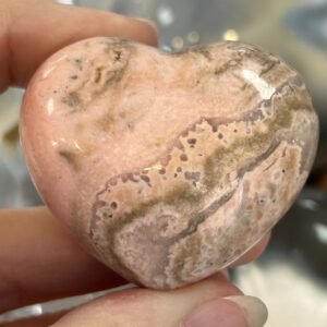 Rhodochrosite Puffy Heart