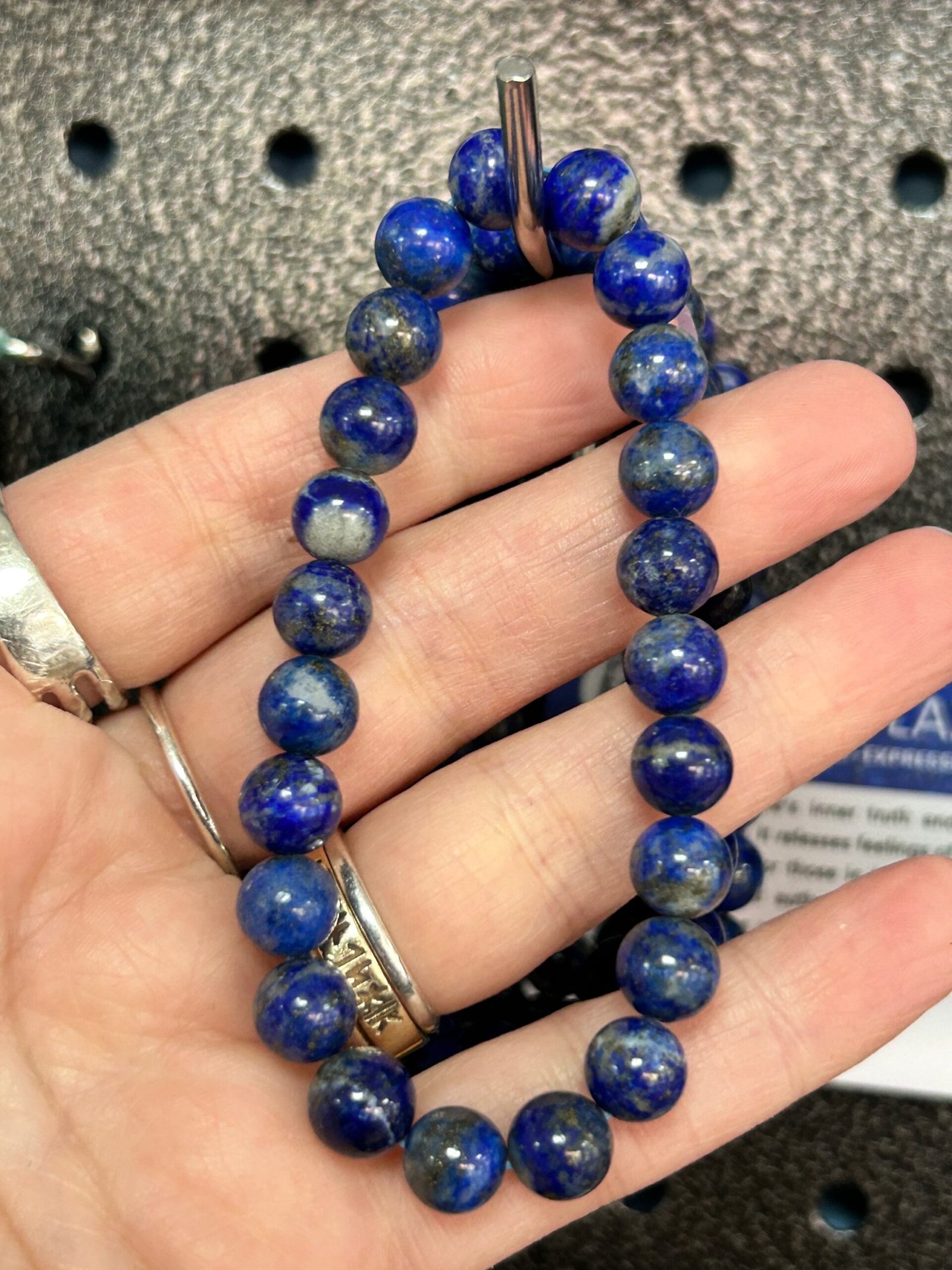 Lapis Lazuli Bead Bracelet