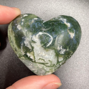 Moss Agate Heart