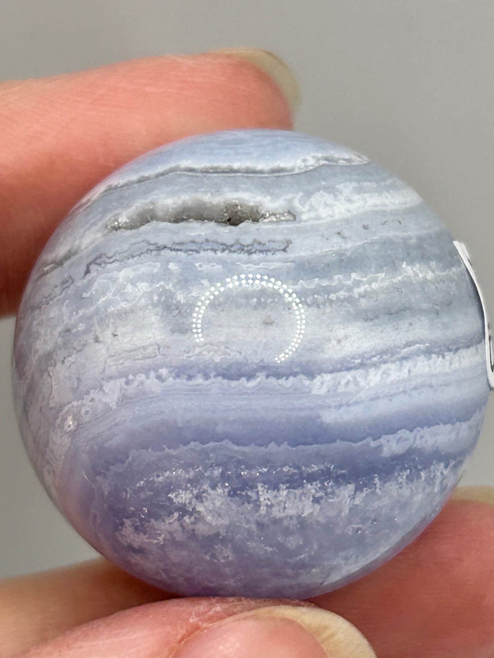 Blue Lace Agate Sphere - Image 6
