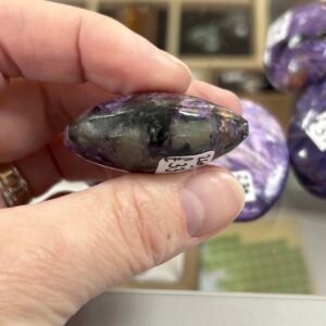 Charoite Palm Stone