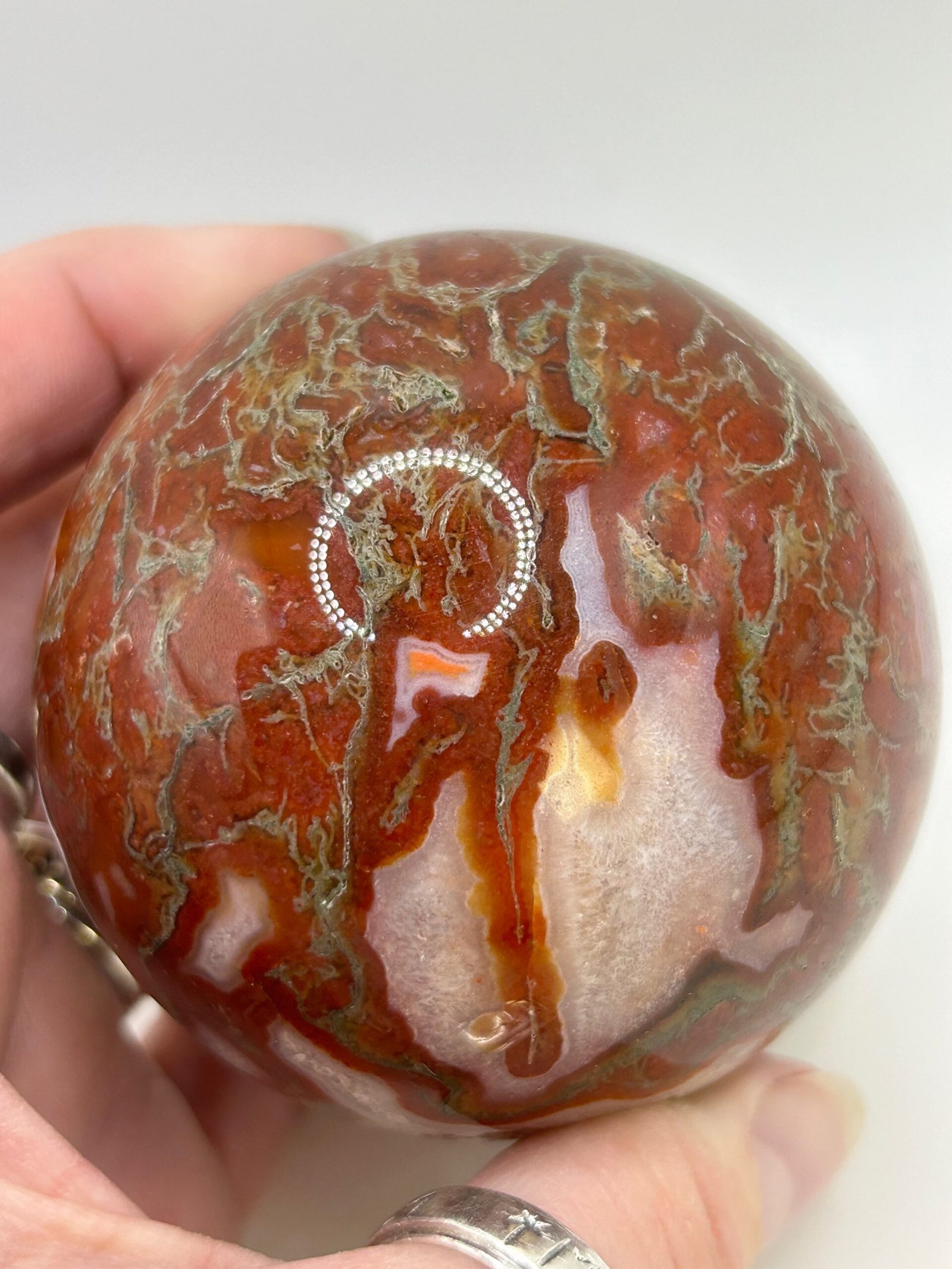 Moss Agate Sphere - Image 3