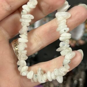 Rainbow Moonstone Chip Bracelet