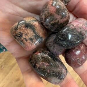 Rhodonite tumbles
