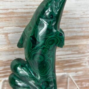 Malachite Dolphin Carving