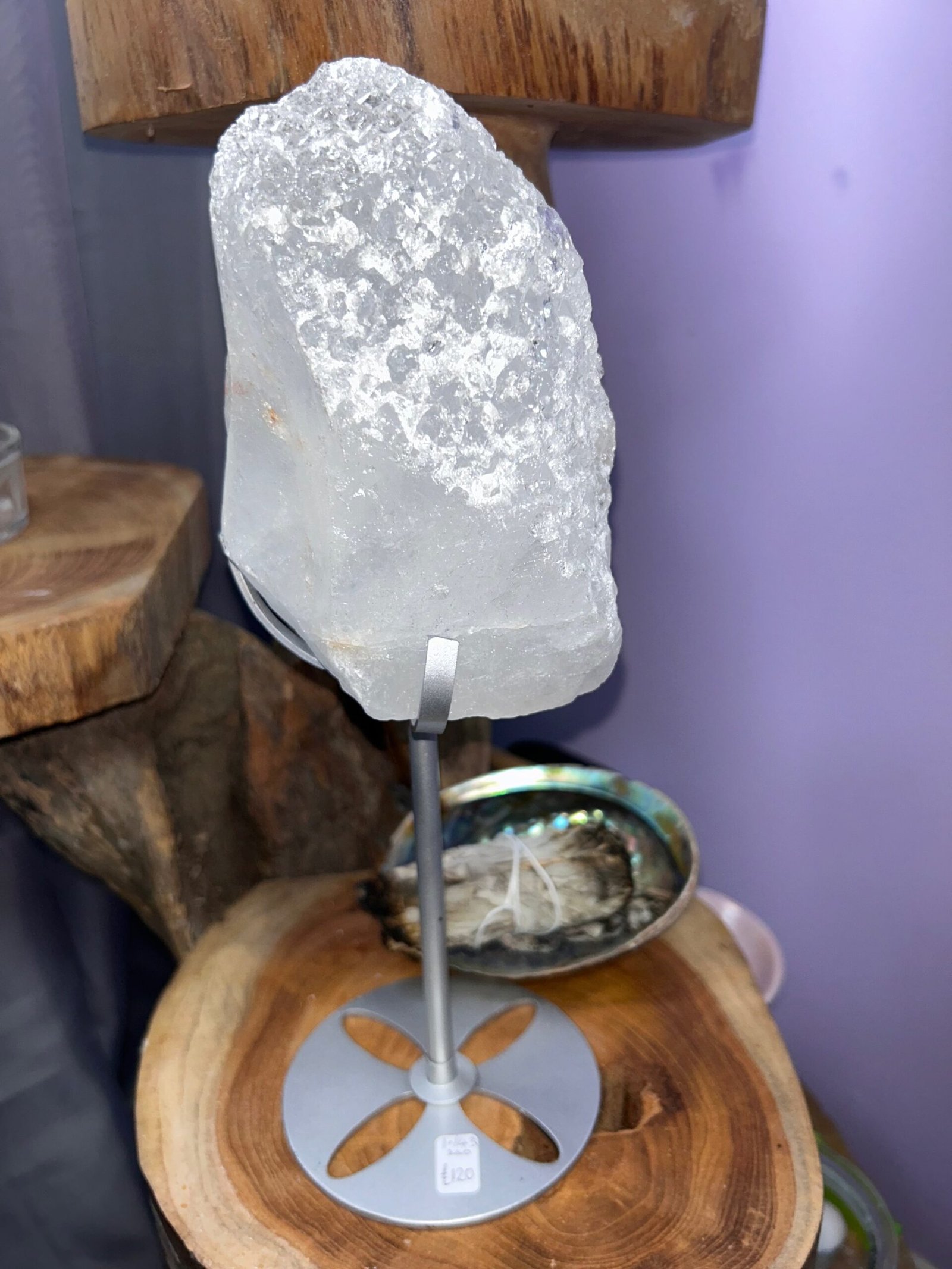 Large Himalayan Nirvana Quartz on Stand - Image 2