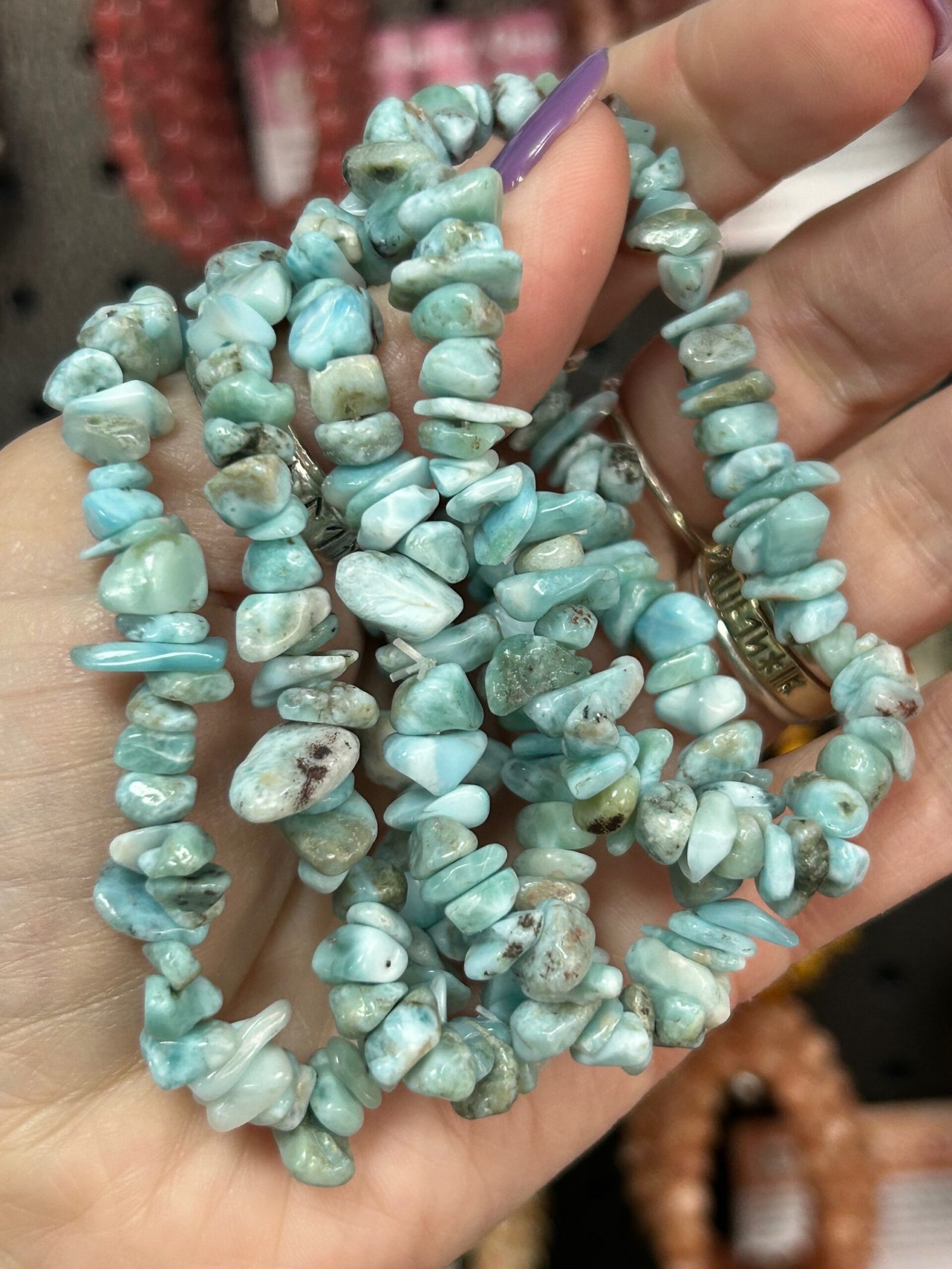 Larimar Chipstone Bracelet - Image 2