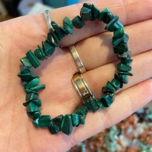 Malachite Chip Stone Bracelet